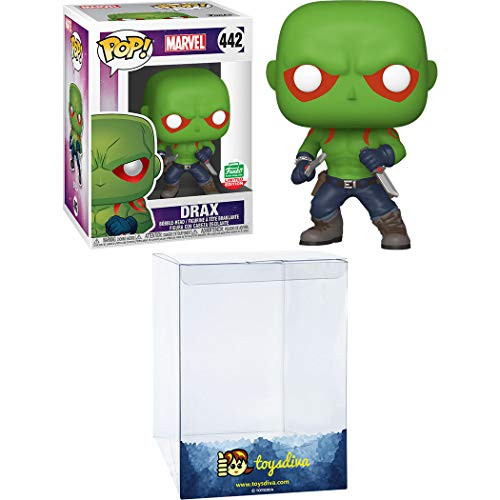 Drax (Funk?o-Shop Exc): Funk?o Pop! Vinyl Figure Bundle with 1 Compatible 'ToysDiva' Graphic Protector (442 - 40167 - B)