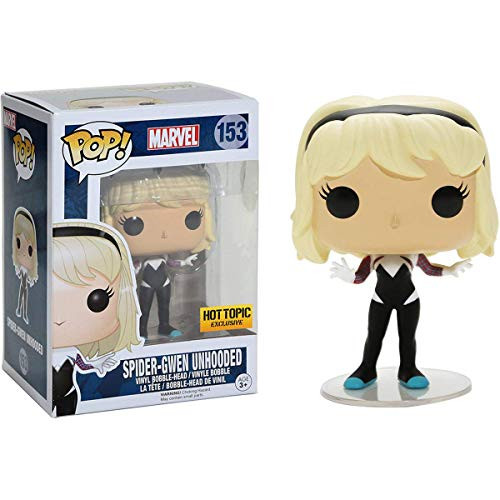 Spider-Gwen Unhooded (Hot Topic Exc): Fun?ko Pop! Vinyl Figure & 1 Compatible Graphic Protector Bundle (153 - 07294 - B)