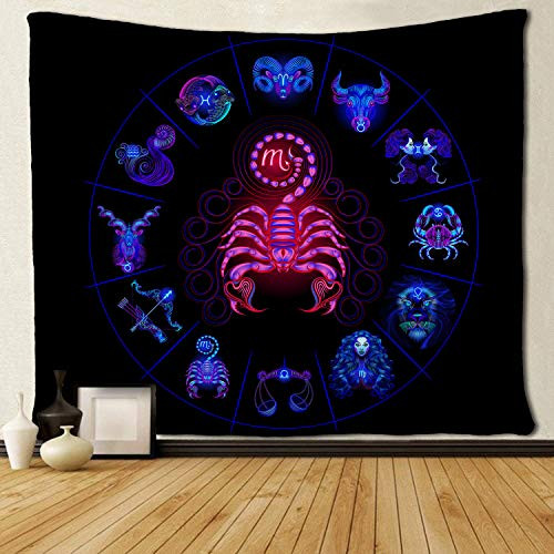 SARA NELL Tapestry Scorpio Tapestries Hippie Art Wall Hanging Throw Tablecloth 50X60 Inches for Bedroom Living Room Dorm Room SARA NELL Tapestry Scorpio Tapestries Hippie Art Wall Hanging Throw Tablecloth 50X60 Inches for Bedroom Living Room Dorm Room