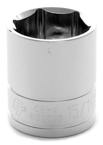 Performance Tool W32030 1/2" Drive 6-Point Socket, 15/16"