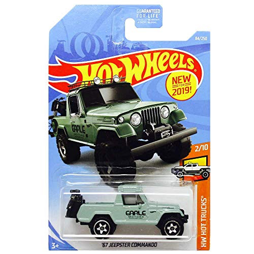 Hot Wheels 2019 Hw Hot Trucks 2/10: '67 Jeepster Commando (Green)