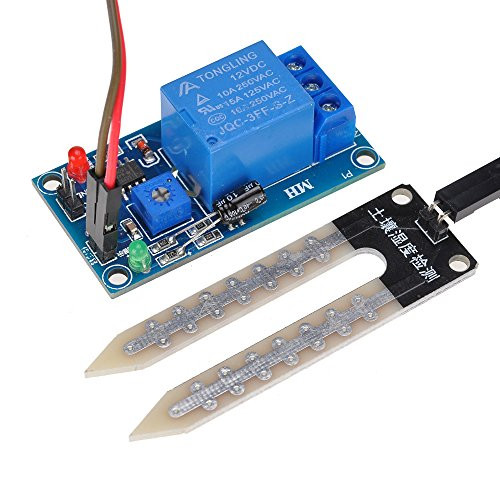 Lysignal 12V Soil Moisture Sensor Relay Control Module Soil Humidity Sensor Module
