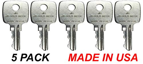 Tornado Heavy Equipment Parts Fits John Deere AR51481 Backhoe Dozer Ignition Keys Made in USA5 Pack