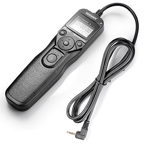 Neewer LCD Timer Shutter Release Remote Control Cord RS-60E3 for Canon Pentax Hasselblad Contax Samsung, fits Canon EOS 60D 300D 350D 400D 450D 1000D 500D 550D 650D 700D 100D