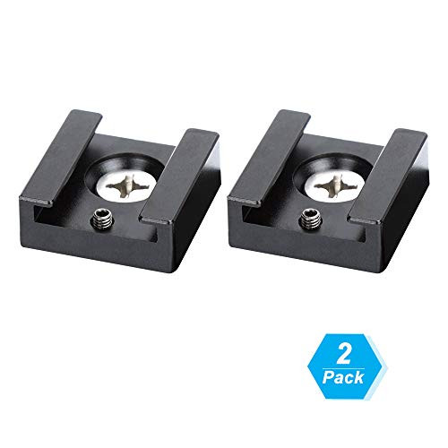 Cold Shoe Mount Aluminum Adapter Bracket Hot Shoe with 1/4 Thread for Camera Cage Flash Cold Shoe Mount Aluminum Adapter Bracket Hot Shoe with 1/4 Thread for Camera Cage Flash