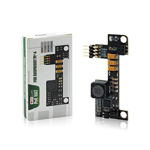 LoveRPi Power-Over-Ethernet (PoE) HAT for Raspberry Pi 4 Model B and Raspberry Pi 3 Model B+ (Compact, Non-Isolated)
