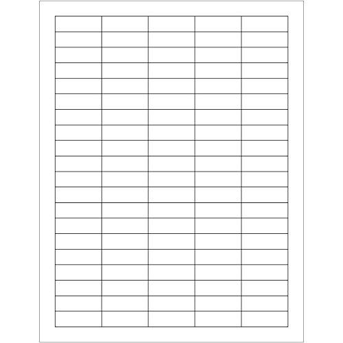 BOX USA BLL106 Tape Logic Rectangular Laser Labels, 1 1/2" x 1/2", 1.5" Width, 0.5" Height, White (Pack of 10000)