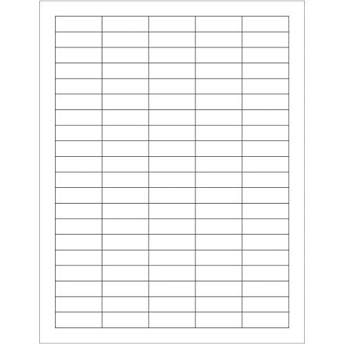 Tape Logic Rectangular Laser Labels, 1 1/2" x 1/2", White, 10000/Case