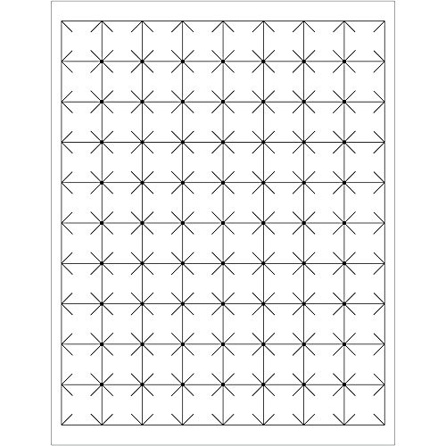 BOX USA BLL105 Tape Logic Rectangular Laser Labels, 1" x 1", 1" Width, 1" Height, White (Pack of 8000)