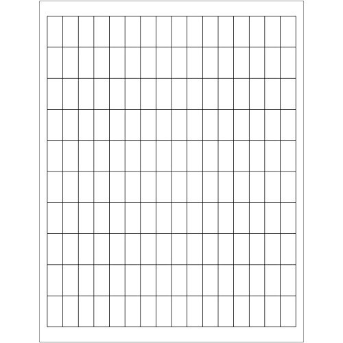 Partners Brand PLL102 Tape Logic Rectangular Laser Labels, 1/2" x 1", 0.5" Width, 1" Height, White (Pack of 16000)