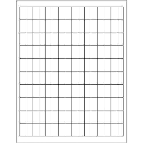 Tape Logic Rectangular Laser Labels, 1/2" x 1", White, 16000/Case