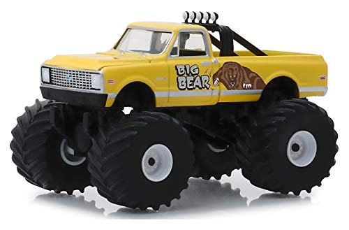 King of Crunch Greenlight 49040-F Series 4 - Big Bear - 1972 Chevy C20 Cheyenne Monster Truck 1:64 Scale