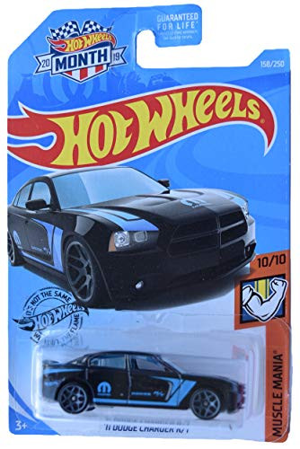 Hot Wheels '11 Dodge Charger R/t 158/250 2019 Month Card, Black