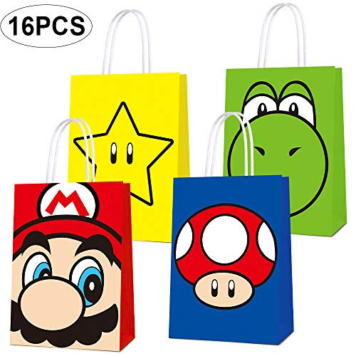 Party Favor Bags for Super Mario Birthday Party Supplies, Party Gift Goody Treat Candy Bags for Super Mario Party Favors Decor Birthday Party Decor for Super Mario Bros Themed Birthday Decorations Party Favor Bags for Super Mario Birthday Party Supplies, Party Gift Goody Treat Candy Bags for Super Mario Party Favors Decor Birthday Party Decor for Super Mario Bros Themed Birthday Decorations