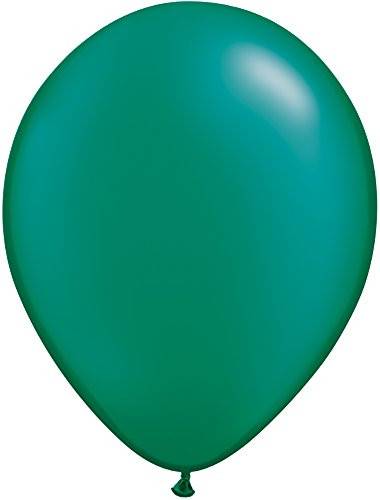 Qualatex 43772 Latex Balloons, 11" - 100 Count, Pearl Emerald Green