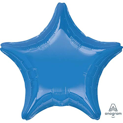Anagram International 2247902 Star-Flat Foil Balloon, 19", Periwinkle