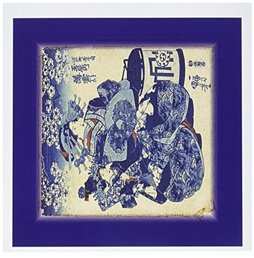 3dRose 2 Japanese Ladies With Navy Blue Border - Greeting Cards, 6 x 6 inches, set of 6 (gc_80217_1) 3dRose 2 Japanese Ladies With Navy Blue Border - Greeting Cards, 6 x 6 inches, set of 6 (gc_80217_1)