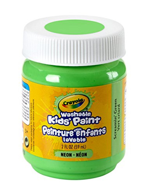 Crayola Washable Kids Paint, 2 oz, Screamin' Green