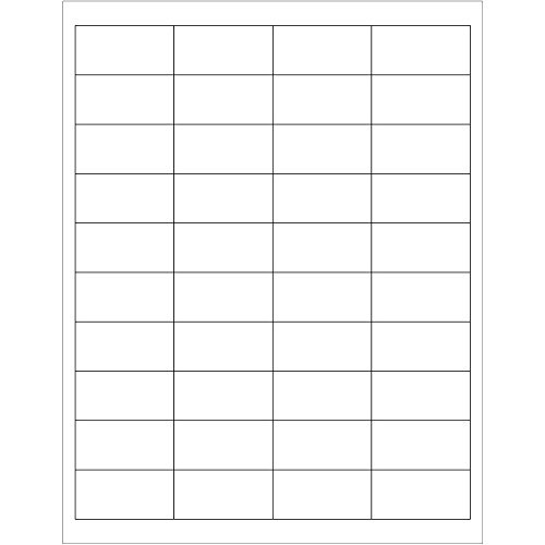 BOX USA BLL162 Tape Logic Rectangular Laser Labels, 2" x 1", 2" Width, 1" Height, White (Pack of 4000)