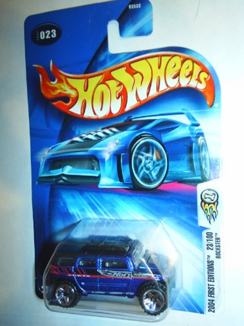 Hot Wheels 2004 First Editions Rockster 23/100 BLUE 023 1:64 Scale