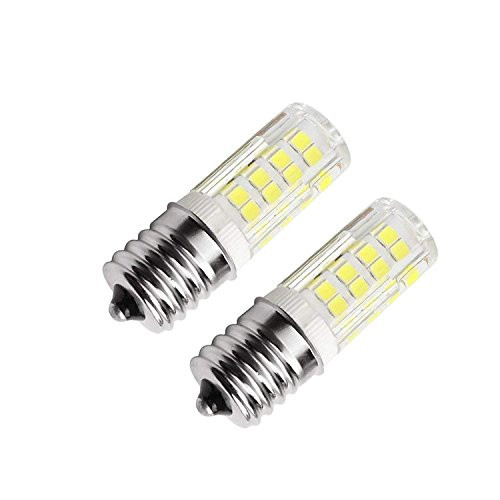 Ceramic E17 LED Bulb for Microwave Oven Appliance, 40W Halogen Bulb Equivalent, Daylight White 6000K, (Pack of 2) (Daylight White)