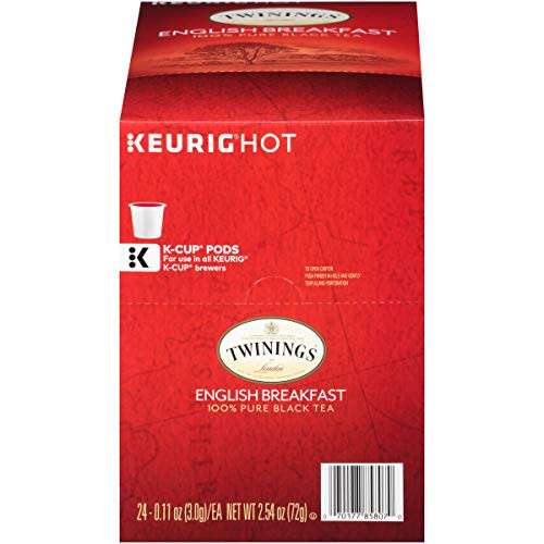 Twinings of London English Breakfast Tea K-Cups for Keurig, 24 Count