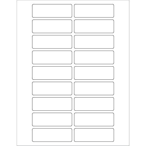 BOX USA BLL116 Tape Logic Rectangular Laser Labels, 3" x 1", 3" Width, 1" Height, White (Pack of 1800)