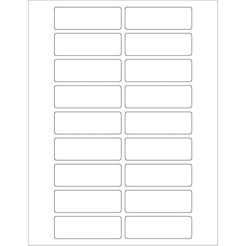 Tape Logic Rectangular Laser Labels, 3" x 1", White, 1800/Case