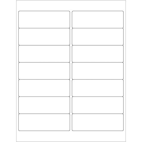 Tape Logic Laser Labels, Rectangle, 4" x 1 1/3", White, 1400/Case