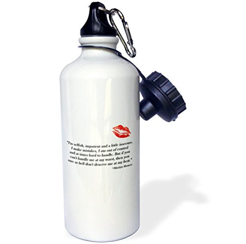 3dRose wb_162613_1 50 and Fabulous-Fun Girly Birthday Gift-Black and Hot Pink Leopard Print Pattern Bday Diva Text Sports Water Bottle, 21 oz, White