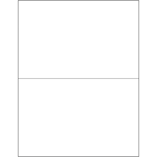 Tape Logic Laser Labels, Rectangle, 8 1/2" x 5 1/2", White, 200/Case