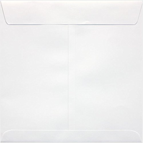 8 x 8 Square Envelopes w/Peel & Press - 70lb. Bright White (50 Qty.) | Perfect for Announcements, Special Events, Weddings and Greeting Cards | Printable | 70lb Text Paper | 10969-50