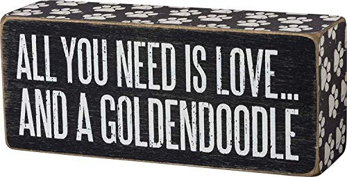 Primitives by Kathy Box Sign All You Need is Love and a Goldendoodle - 6 inch x 2.5 inch Primitives by Kathy Box Sign All You Need is Love and a Goldendoodle - 6 inch x 2.5 inch
