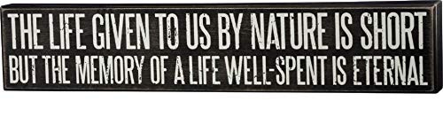 Primitives by Kathy Box Sign - Life Well Spent - 20.5 inches x 4 inches