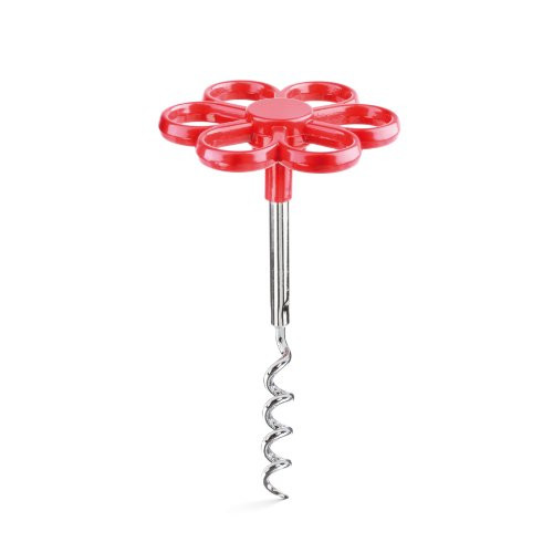 Donkey Wine Bottle Corkscrew Opener, Red Flower Comfort Grip Style