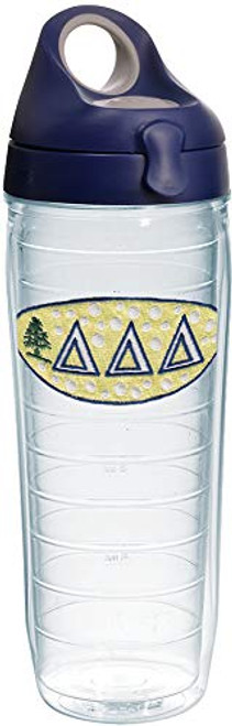 Tervis 1230848 Sorority Delta Insulated Tumbler with Emblem and Navy with Gray Lid 24oz Water Bottle Clear Tervis 1230848 Sorority Delta Insulated Tumbler with Emblem and Navy with Gray Lid 24oz Water Bottle Clear