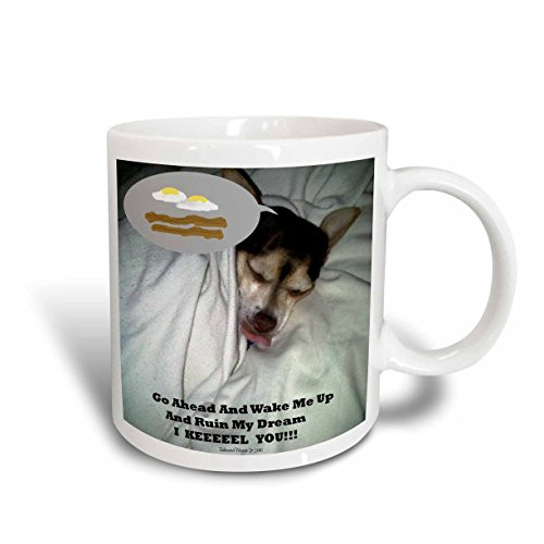 3dRose mug_38822_2 Dreaming Chihuahua Ceramic Mug, 15-Ounce