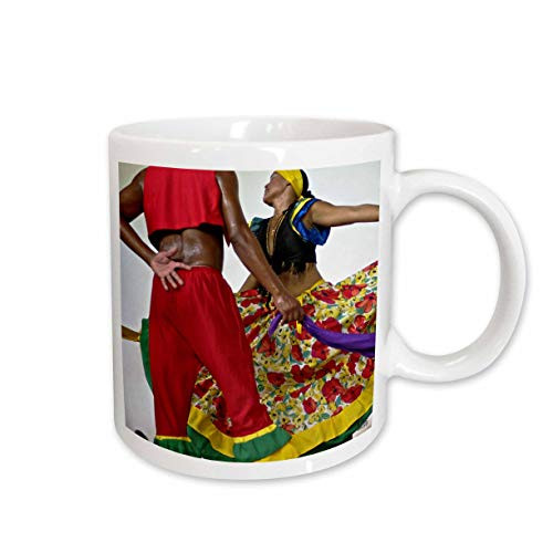 3dRose Maple Dancers Cartagena Colombia Ceramic Mug, 15-Ounce
