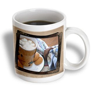 3dRose Hot Chocolate and Marshmallows Mug, 11-Ounce