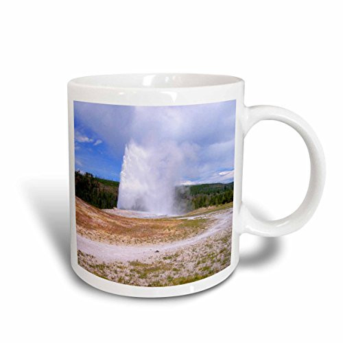 3dRose Old Faithful Geyser Yellowstone National Park Ceramic Mug, 11-Ounce 3dRose Old Faithful Geyser Yellowstone National Park Ceramic Mug, 11-Ounce