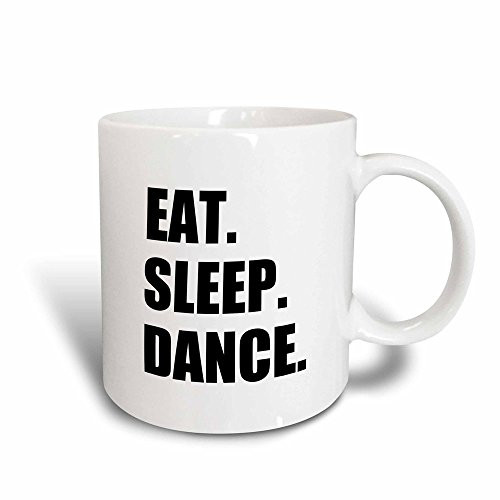 3dRose mug_180394_3 Eat Sleep Dance Passionate About Dancing Fun Text Dancer Gifts Magic Transforming Mug, 11-Ounce