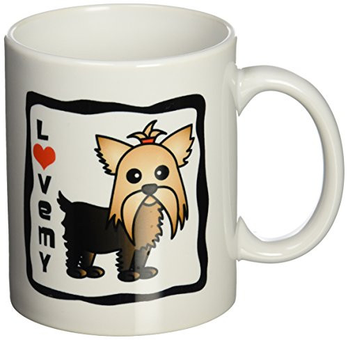 3dRose I Love My Yorkshire Terrier Yorkie Mug, 11-Ounce 3dRose I Love My Yorkshire Terrier Yorkie Mug, 11-Ounce