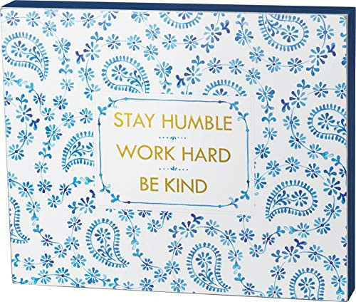 Primitives by Kathy Wood Box Sign, Stay Humble