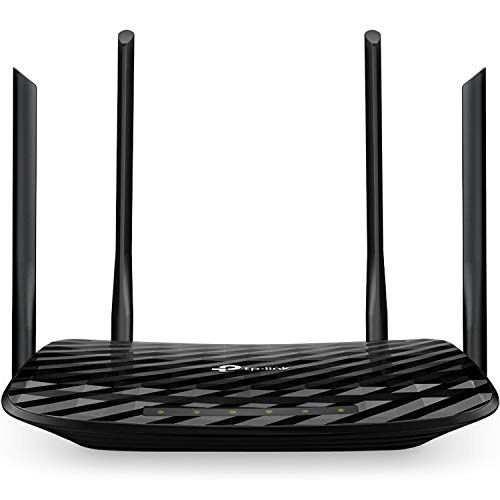 TP-Link AC1200 Gigabit Smart WiFi Router - 5GHz Gigabit Dual Band MU-MIMO Wireless Internet Router, Long Range Coverage by 4 Antennas(Archer A6),Black