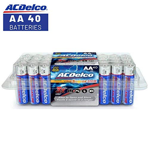 ACDelco AA Super Alkaline Batteries In Recloseable Package, 40 Count ACDelco AA Super Alkaline Batteries In Recloseable Package, 40 Count