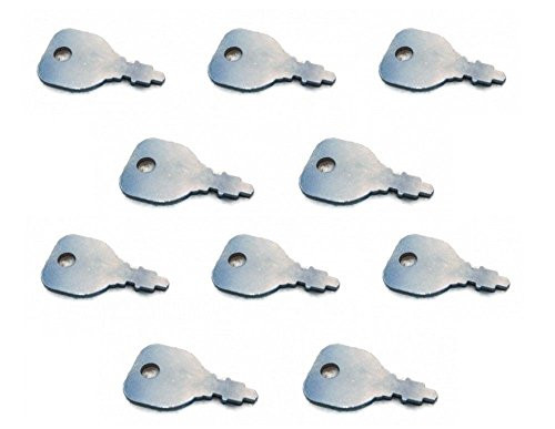 (10) IGNITION SWITCH KEYS replaces Indak 691959 Toro Zero Turn Riding Lawn Mower by The ROP Shop