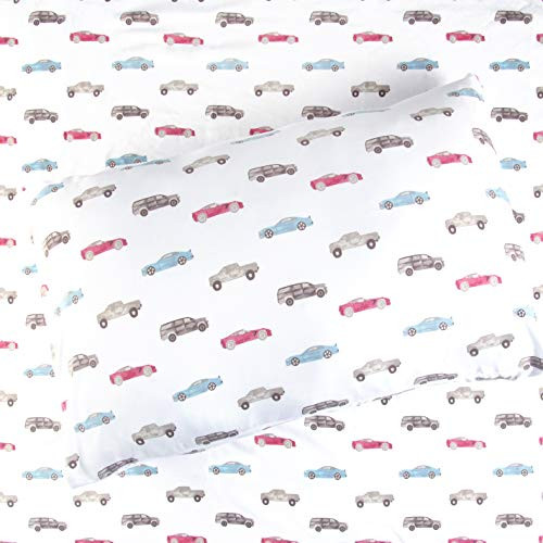 Kids Rule 3pc Cars Sheet Set, Twin Size, Multicolored