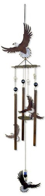 Sunset Vista Designs Wilderness Wonders Eagle Wind Chime, 28-Inch Long