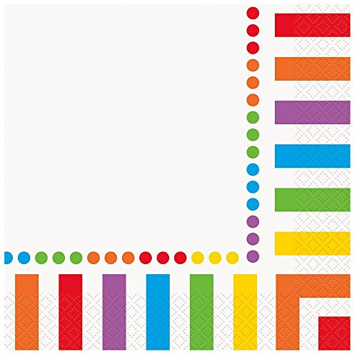 Rainbow Party Happy Birthday Napkins, 16ct Rainbow Party Happy Birthday Napkins, 16ct