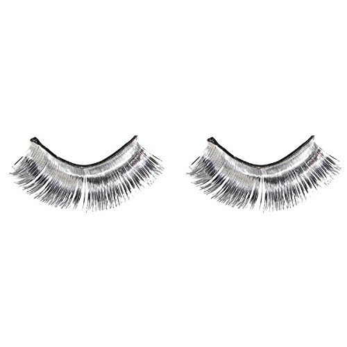 Amscan Tinsel Eyelashes, Party Accessory, Silver